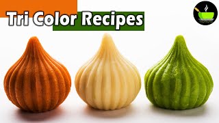 TriColor Recipes  Tiranga Recipes  Tri Color Food Ideas  Independence Day Special Recipes [upl. by Raskind688]