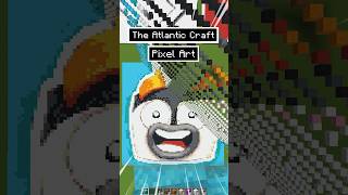 Minecraft Satisfying The Atlantic Craft Pixel Sand Art Fall shorts minecraft asmr [upl. by Leiser]