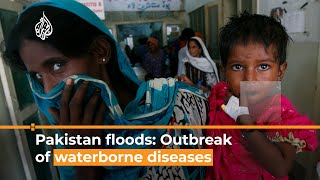 Outbreak of waterborne diseases in floodhit Pakistan  Al Jazeera Newsfeed [upl. by Notsud]