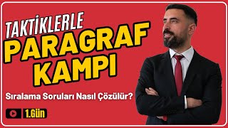 Paragrafta Sıralama Soruları  Paragraf Taktikleri Kampı 2025 📌 1Gün YKS KPSS ALES DGS [upl. by Yarvis]