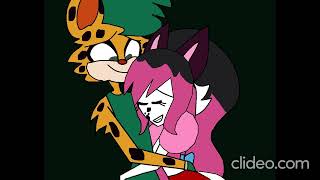 Albarino X Sarah hugging in Vivizepop Hazbin HotelHelluva Boss Style For Lostwavefan21 [upl. by Lincoln485]