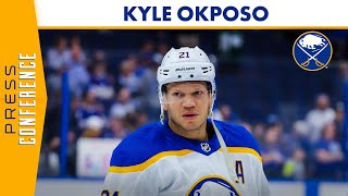 Kyle Okposo Following Loss To Lightning  Buffalo Sabres [upl. by Colinson]