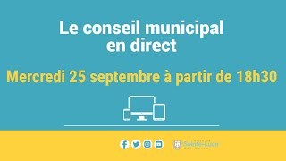 Conseil municipal du 25 septembre 2024 [upl. by Olihs]