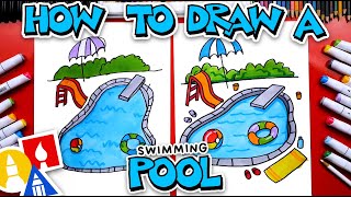 How To Draw A Swimming Pool [upl. by Rosner]