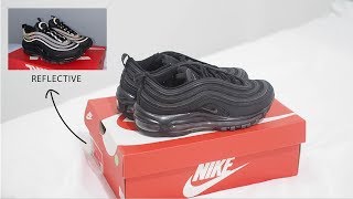 SUPER VERSATILE BLACK SNEAKERS 2  NIKE AIR MAX 97 TRIPLE BLACK REVIEW  ON FEET  AIR MAX HISTORY [upl. by Fesoy]