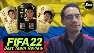 BEST COLOMBIAN TEAM IN FIFA 22  Fifa 22 Best Team Review [upl. by Ciapas831]