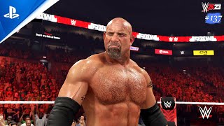 Forging Legends 🥇 Goldberg Vs Gunther 🏛  WWE 2K23 UNIVERSE  137 [upl. by Gan629]