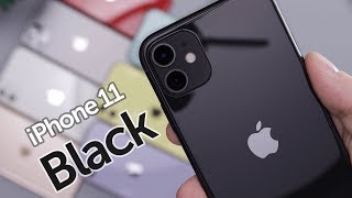 Black iPhone 11 Unboxing amp First Impressions [upl. by Sonitnatsnok456]