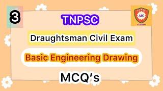 TNPSC  Draughtsman Civil ExamBasic Engineering DrawingMCQ’s  3 [upl. by Oilla]