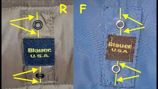 Blauer Jacket real vs fake How to spot fake Blauer USA jackets and parkas [upl. by Krigsman]