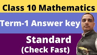 Answer key of class 10 maths standard 2020 to 2021 marking scheme of maths class 10 standard [upl. by Lal]