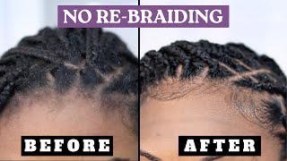 How To Refresh Knotless Braids and Box Braids  NO REBRAIDING [upl. by Rachel]