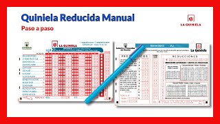 ¿Cómo hacer una quiniela reducida manual [upl. by Janet]