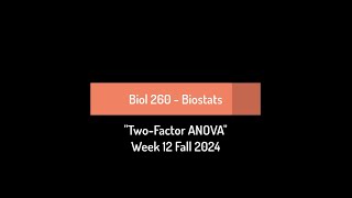 CSULB Biol 260 Fall 2024  Week 12 [upl. by Senoj]