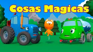 Cosas Magicas  Juegos infantiles y dibujos animados  Kote Games in 3D  El tractor azul [upl. by Yelats]