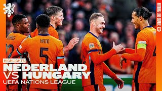 Qualified for the NationsLeague QUARTERFINALS 💪  Highlights Nederland  Hungary [upl. by Daigle]