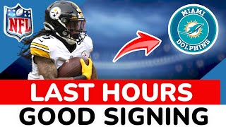 🌪 JUST CONFIRMED FORMER STEELER TO MIAMI DOLPHINS Dolphins news today [upl. by Rehtul]