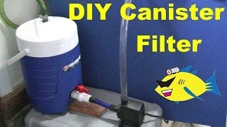 How To Make DIY Canister Filter Aquarium Filter [upl. by Davon294]