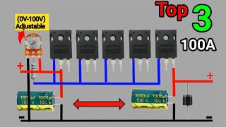 Top 3 Adjustable Voltage Regulator Circuit Anyone Can Make in 2024 [upl. by Gracye434]