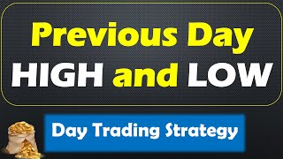 Previous Day HIGH and LOW Day Trading Strategy  Forex Futures  Support and Resistance Breakout [upl. by Lowe]