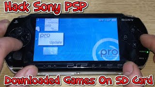 How To Hack Your Sony PSP To Play Downloaded Games From SD Cards  Tutorial  661 Firmware [upl. by Einnij]