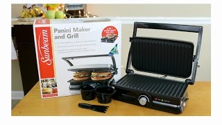 SUNBEAM PANINI MAKER UNBOXING [upl. by Nnahgem]