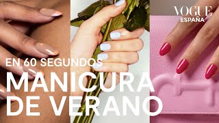 Las tendencias de manicura del verano en 60 segundos  Vogue España [upl. by Aysa]