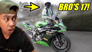 17 YEAR OLD BUYS HIS DREAM BIKE  KAWASAKI NINJA ZX6R [upl. by Timmi894]