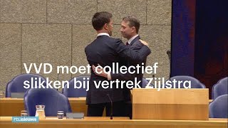 Premier Rutte troost emotionele Zijlstra met knuffel  RTL NIEUWS [upl. by Claybourne183]