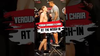 Fabricio Werdum brought a chair to the weighin mma [upl. by Roch]