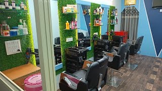 new salon design  low budget Salon  best Salon decoration  Salon tour [upl. by Malita]