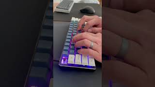 Lubed Kailh Box Brown  Modded GMMK Compact Keyboard  Typing Test [upl. by Carbo]