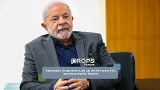 Aprovação do governo Lula cai de 54 para 51 aponta pesquisa Quaest [upl. by Verge384]