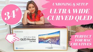 UNBOXING my Samsung Thunderbolt 3 Monitor  Macbook 2020 owners BFF Perfect for Designers  Gamers [upl. by Milo]