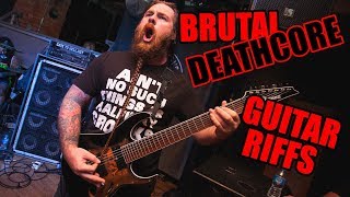 8 Brutal Deathcore Metal Riffs On A 7 String Daemoness Guitar [upl. by Alphonsine]