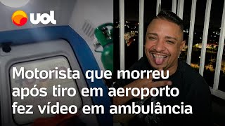 Motorista gravou vídeo para esposa após ser baleado em ataque contra alvo do PCC Tô na ambulância [upl. by Vorster122]