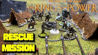 RINGS OF POWER  Can Elrond SAVE Galadriel  MESBG Narrative Battle Report [upl. by Ellenej]