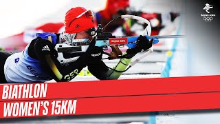 Biathlon  Womens 15km  Full Replay  Beijing2022 [upl. by Grati25]