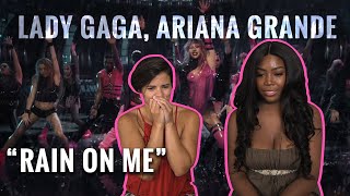 We React Lady Gaga Ariana Grande quotRain On Mequot MV [upl. by Neelhtac]