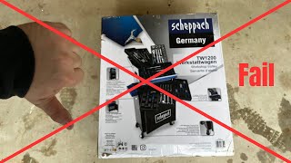 Scheppach TW1200 Werkstattwagen I unboxing und FAIL [upl. by Itaws]