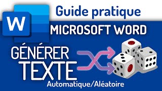 Guide pratique Comment générer rapidement du texte aléatoire dans Word [upl. by Shanna]