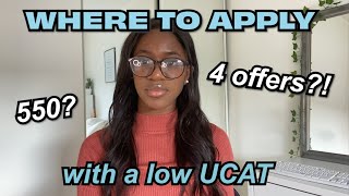 LOW UCAT Where to apply to medical school with a LOW UCAT 2021  2022 [upl. by Egwan]