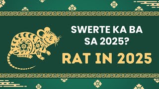 2025 YEAR OF THE RAT Kapalaran Forecast  Career Health Love at Wealth  SWERTE o MALAS [upl. by Giefer]