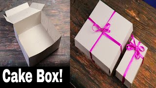 কম খরচে নিজেই বানিয়ে নিন বার্থডে কেক বক্সHand made Birthday cake boxCake box tutorial by Tumpa [upl. by Adnwahsat753]