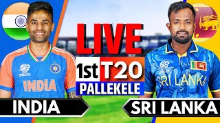 India vs Sri Lanka 1st T20  Live Cricket Match Today  IND vs SL Live Match Today  IND vs SL [upl. by Plusch209]