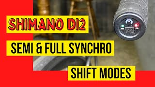 How to change Shimano Di2 shift modes Synchronized Shift Manual SemiSynch [upl. by Elauqsap]