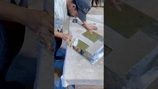 5mm mirror glass cutting 👍👍shortvideo glasscutting glasswork [upl. by Aduhey]