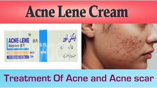 how to treat acne and acne scars with acne lene creamhow to remove pimplesdano ka ilaj [upl. by Mavis]