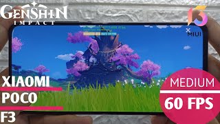 Xiaomi Poco F3 Snapdragon 870 5G Test Game Genshin Impact  Medium 60 Fps With Fps Meter MIUI 13 [upl. by Mariand634]