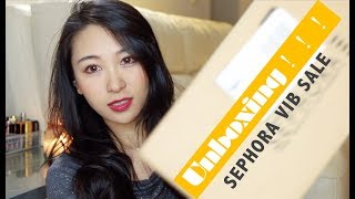 Sephora八折开箱试色来噜！ Sephora VIB Sale Unboxing 2017 [upl. by Nrevel]